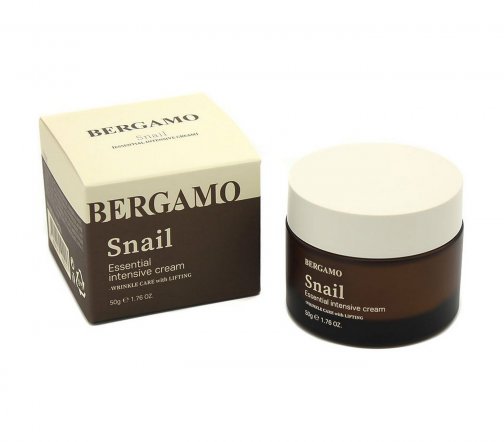 Bergamo Essential Intensive Крем для лица Snail 50мл