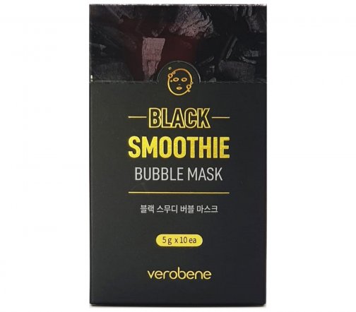 Verobene Маска-смузи очищающая для лица Black Smoothie Bubble 1шт