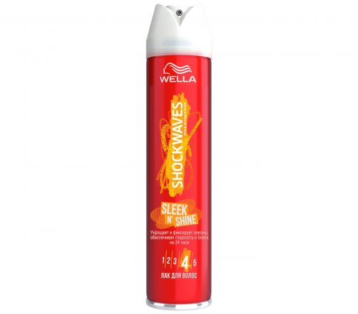 Wella Shockwaves Лак для волос Sleek N'Shine 250мл