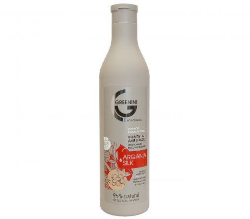 Greenini Шампунь для волос Интенсивное восстановление Argania&Silk