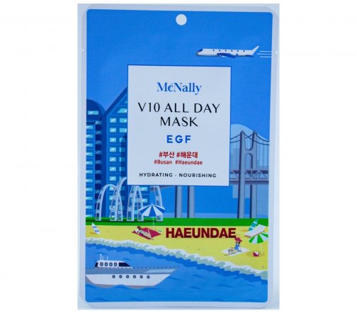 McNally Mask V10 All Day Маска тканевая для лица с EGF 25мл