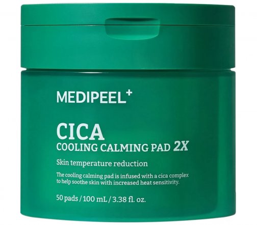 Medi-Peel Cica Cooling Calming 2X Пэды успокаивающие для лица 50шт