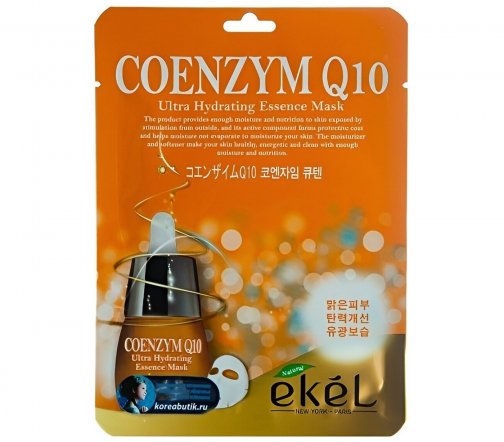 Ekel Маска тканевая для лица Coenzym Q10 25мл
