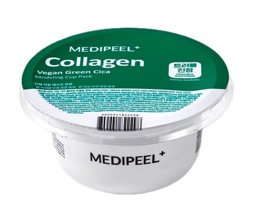 Medi-Peel Vegan Green Cica Collagen Маска альгинатная успокаивающая для лица с центеллой 28гр