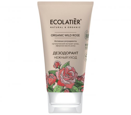 Ecolatier Organic Wild Rose Дезодорант Нежный уход 40мл