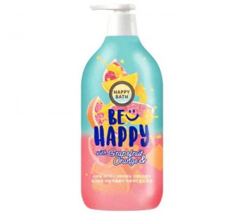 Happy Bath Гель для душа с ароматом грейпфрута и апельсина Be Happy 900мл