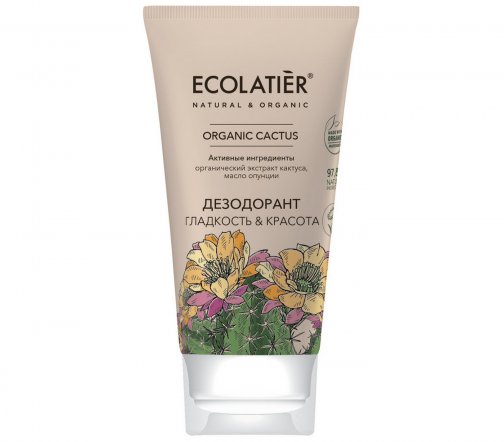 Ecolatier Organic Cactus Дезодорант Гладкость и красота 40мл