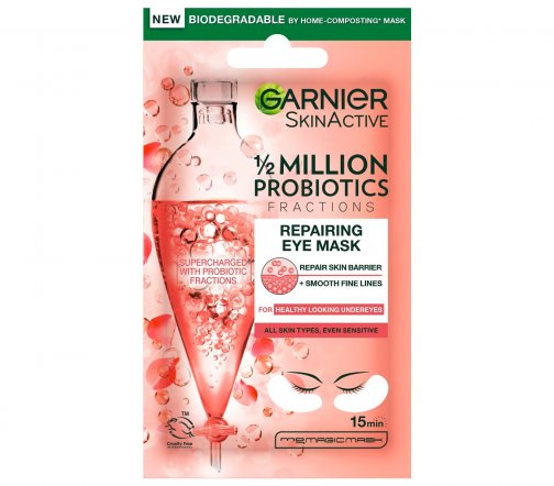 Garnier Skin Naturals Патчи тканевые для кожи вокруг глаз 1/2  Million Probiotics