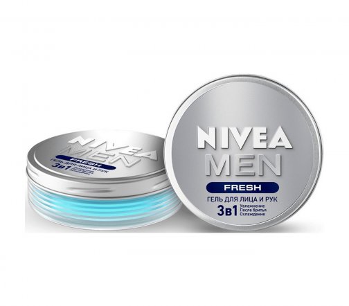Nivea For Men Гель для лица и рук 3в1 Fresh 75мл