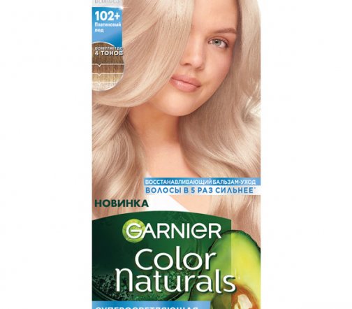 Garnier Color Naturals Крем-краска для волос 102+ Платиновый лед