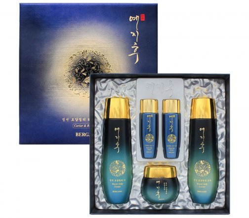 Bergamo Hwang Hoo Bin Caviar & Royal Jelly Набор антивозрастной для лица 5 предметов