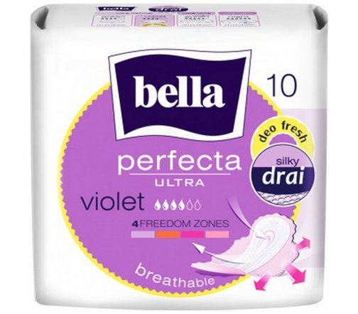 Bella Прокладки дышащие супертонкие Perfecta Ultra Violet 10шт