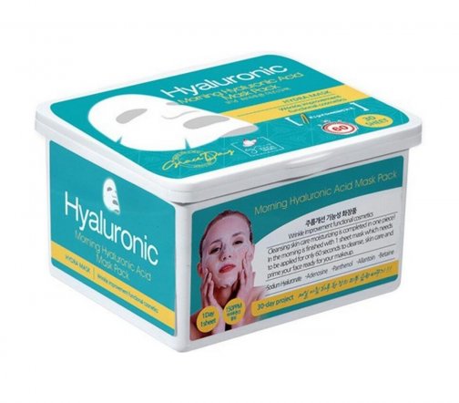 Grace Day Morning Hyaluronic Acid Набор тканевых масок с гиалуроновой кислотой 30шт