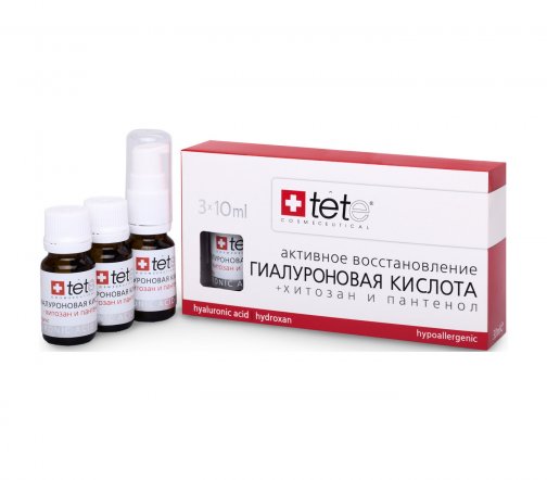 Tete Кислота гиалуроновая + Хитозан и Пантенол 3*10мл