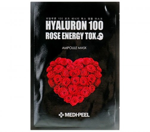 Medi-Peel Hyaluron Rose Energy Tox Маска-детокс тканевая с экстрактом розы 30мл