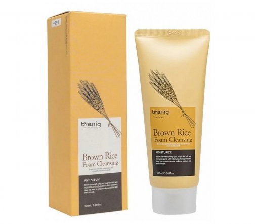 Branig Foam Cleansing Anti Sebum Пенка для умывания с экстрактом коричневого риса 100гр