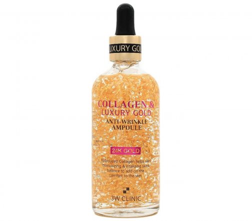 3W Clinic Collagen Collagen&Luxury Gold Сыворотка с золотом и коллагеном 100мл