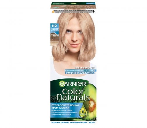 Garnier Color Naturals Крем-краска для волос 112 Суперосветляющий жемчужно-платиновый блонд