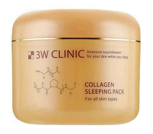 3W Clinic Collagen Sleeping Маска для лица ночная с коллагеном увлажняющая 100мл