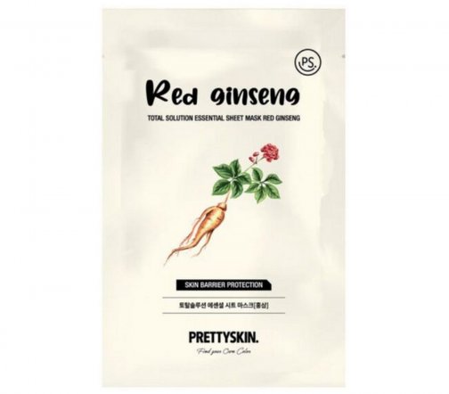 Pretty Skin Маска тканевая Red Ginseng 23гр