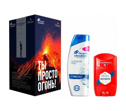 Head&Shoulders Men Набор Ты просто огонь Шампунь 400мл+Дезодорант-стик 50мл