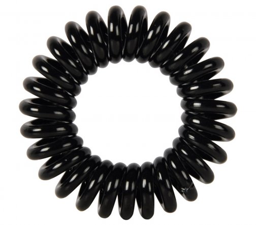Dewal Beauty Резинки для волос Пружинка 3шт Черный DBR01