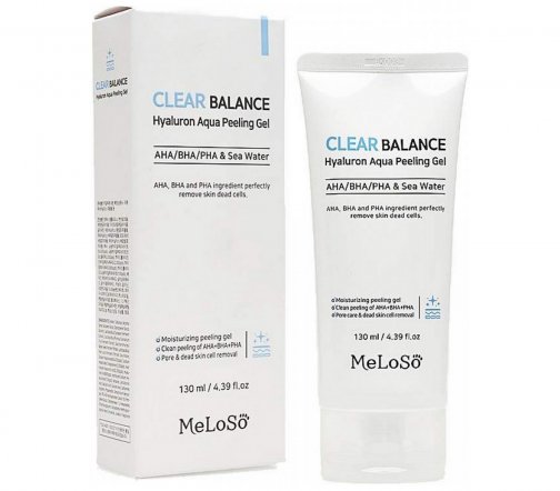 Meloso Clear Balance Пилинг-гель для лица с гиалуроновой кислотой 130мл