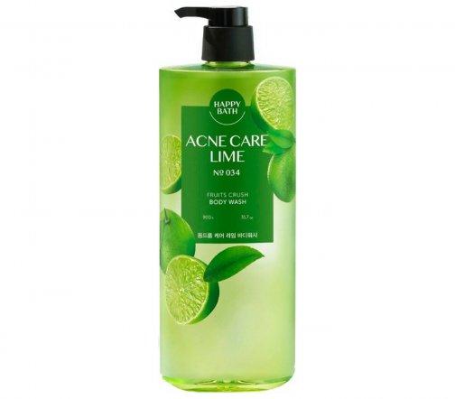 Happy Bath Гель для душа с ароматом лайма Acne Care Lime 900мл