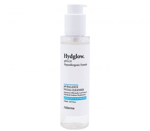 J'sDerma Hydglow Mild Cleanser Гель очищающий с пептидами и гиалуроновой кислотой 150мл
