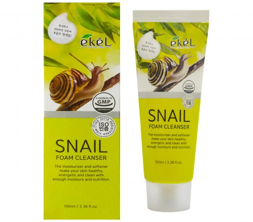 Ekel Пенка для умывания лица Snail с муцином улитки