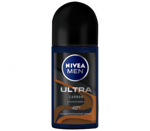 Nivea For Men Дезодорант-антиперспирант ролик Ultra Carbon 50мл