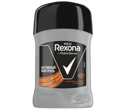 Rexona Men Motion Sense Дезодорант-стик Активный контроль Антибактериальный эффект 50мл
