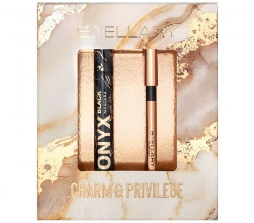 Stellary Набор Charm & Privilege Тушь с эффектом объема Onyx 01+Карандаш для глаз 04 Shade
