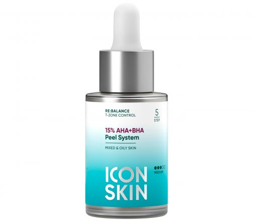 Icon Skin Пилинг отшелушивающий 15% для лица с комплексом AHAи BHA кислот 30мл