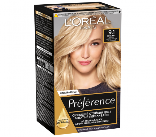 L'Oreal Paris Preference Краска для волос 9.1