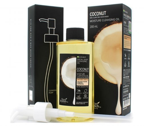 Eco Branch Coconut Moisture Масло гидрофильное для глубокого очищения лица Кокос 200мл