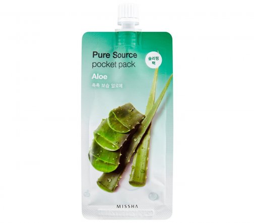 Missha Pure Source Маска ночная кремовая для лицо Aloe 10мл