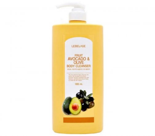 Lebelage Fruit Avocado&Olive Гель фруктовый для душа с экстрактами авокадо и оливы 1000мл
