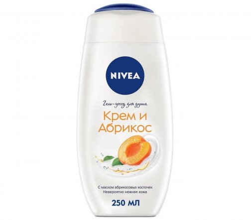 Nivea Гель-уход для душа Крем и абрикос 250мл