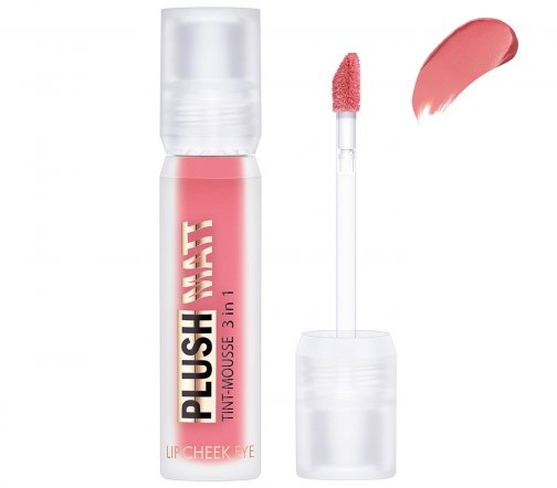 Luxvisage Тинт-мусс 3в1 для губ, щек и век Plush Matt