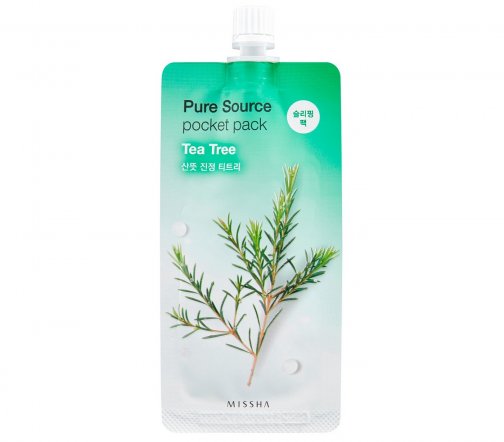 Missha Pure Source Маска ночная кремовая для лица Tea Tree 10мл