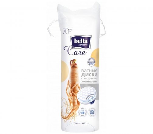 Bella Диски ватные с экстрактом женьшеня 70шт