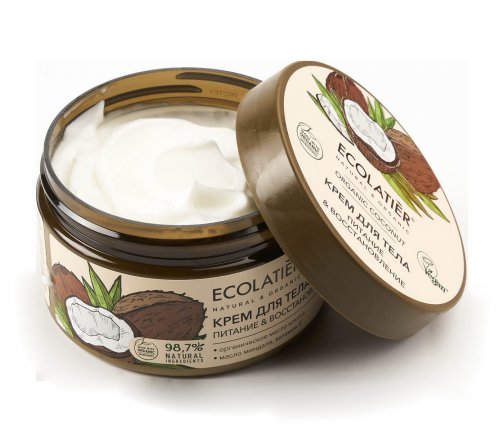 Ecolatier Organic Coconut Крем для тела Питание и восстановление 250мл
