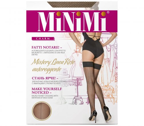 Minimi Чулки Mistery Linea Rete в мелкую сеточку S/M Daino