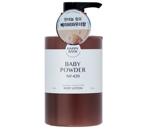 Happy Bath Лосьон для тела  с ароматом детской присыпки Baby Powder №420 500мл