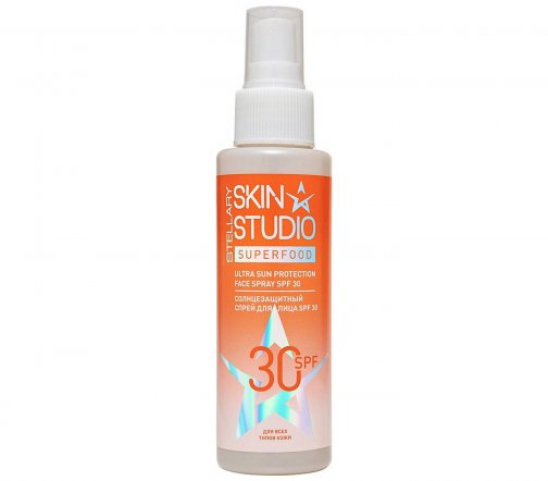 Stellary Skin Studio Спрей солнцезащитный для лица Superfood SPF30 100мл