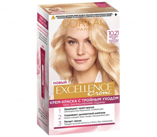 L'Oreal Paris Excellence Краска для волос 10.21