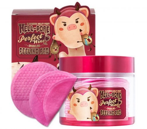Elizavecca Milky Piggy Пилинг-пэды очищающие винные Hell-Pore 30шт