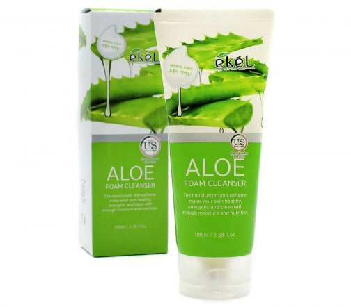 Ekel Foam Cleanser Пенка для умывания с экстрактом Алоэ очищающая 100мл 3900