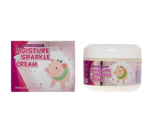 Elizavecca Milky Piggy Moisture Sparkle Крем увлажняющий для сияния кожи лица 100мл